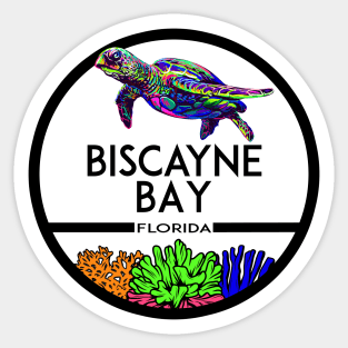 Biscayne Bay Florida National Park Sea Turtle FL Sticker